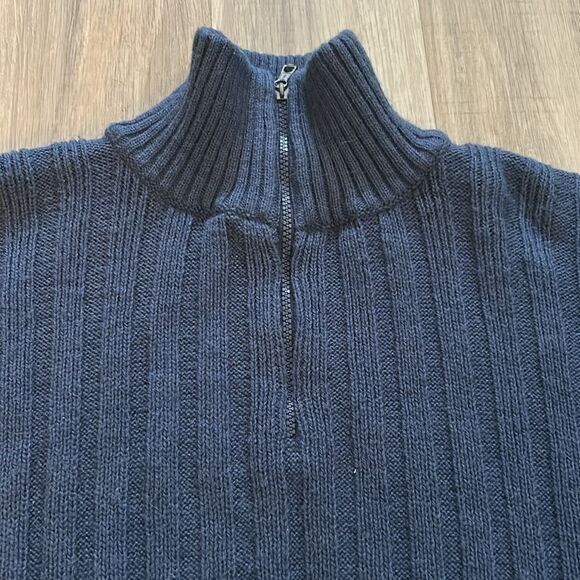 Aylin’s Peruvian Knit 1/4 Zip Ribbed Knit Pullover Jacket - Picture 3 of 7